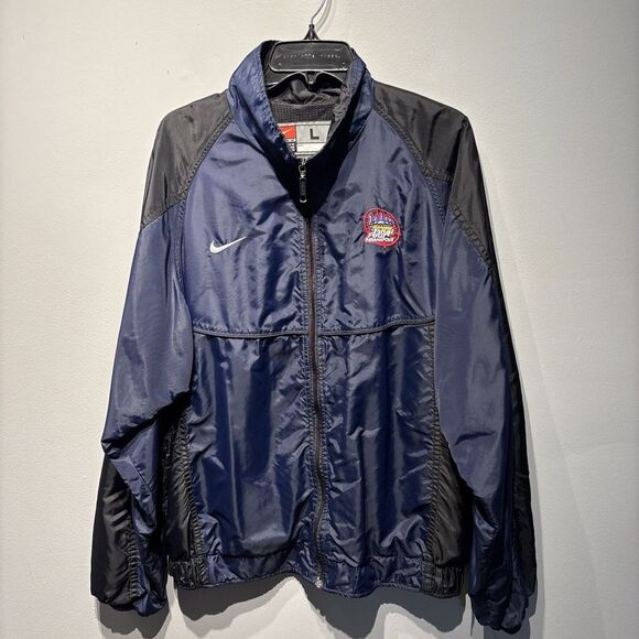 Nike Windbreaker NCAA Basketball Men's Final Four Indianapolis 2000 Navy Y2K SzL - Picture 1 of 13